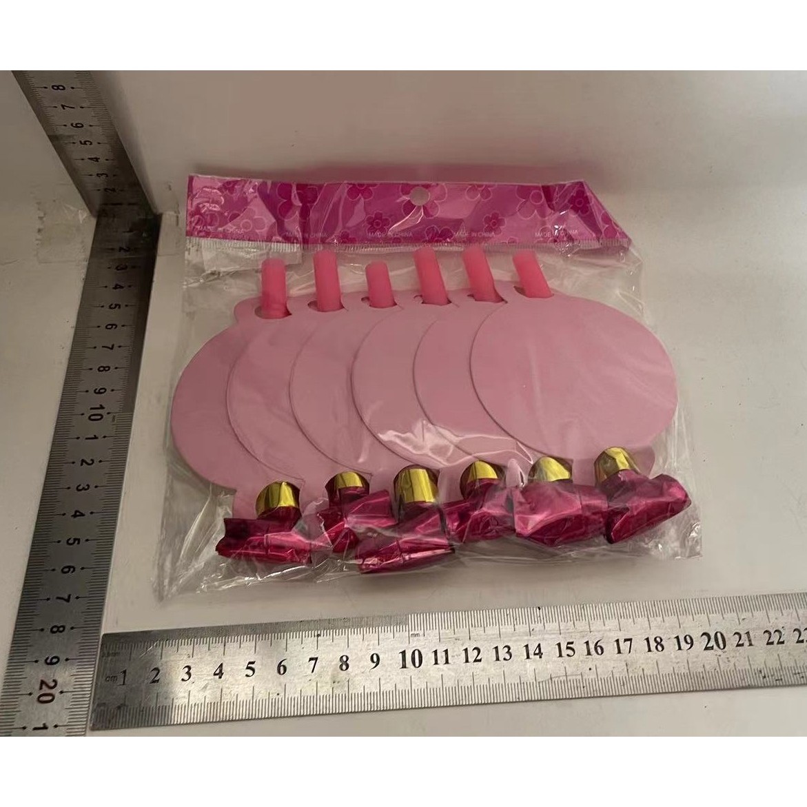 Set 6 Suflatori Happy Birthday, pentru Petrecere, Roz [1]