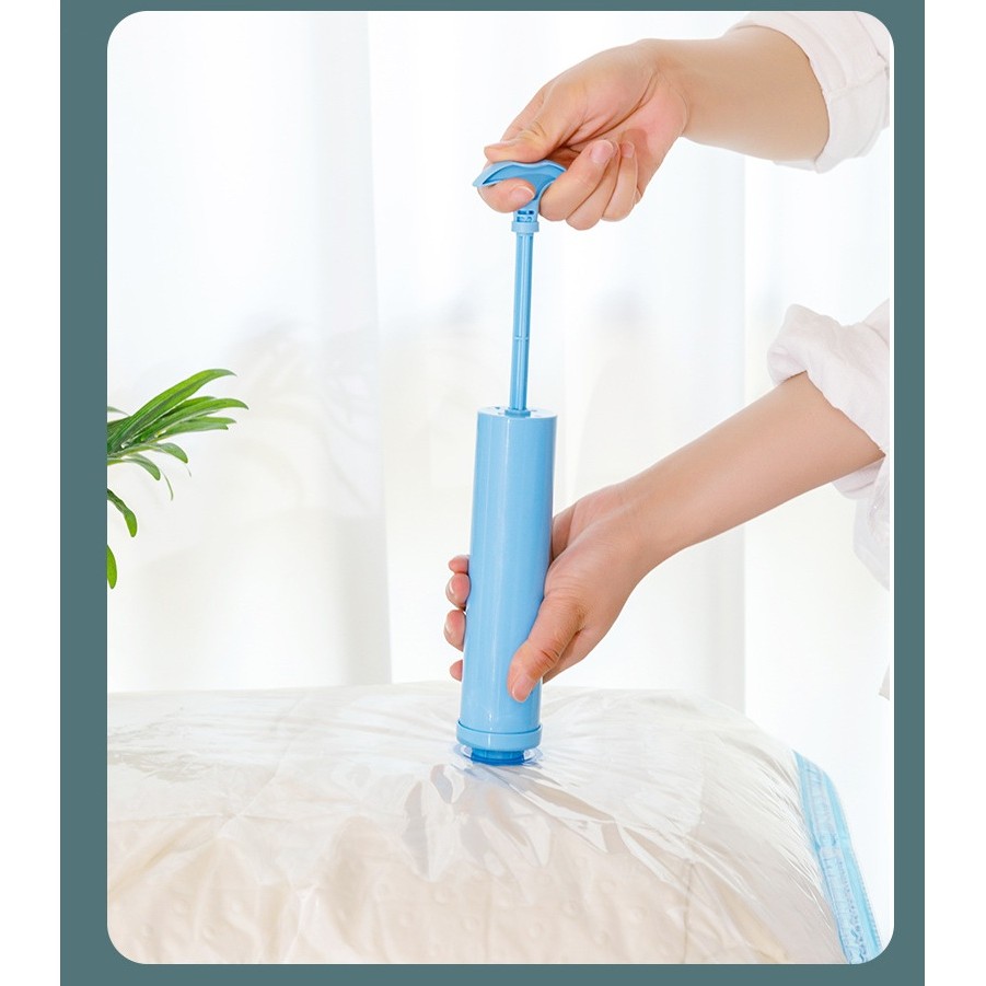 Set 9 Saci de Vidat Haine, Marimi Diferite, Vidare prin Vacuum, Reutilizabili, Impermeabili, Pompa Inclusa, Transparent [4]