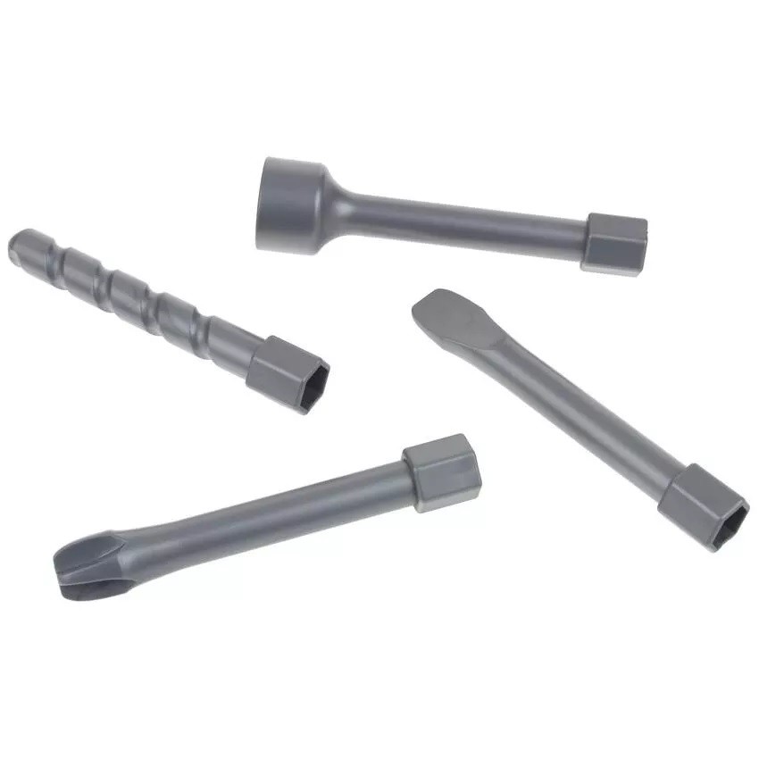 Set Jucarie pentru Copii Bormasina, Accesorii Incluse, 4 Capete de Schimb, Material Plastic, Interactiv, Distractiv, 21.5x17.5x6 cm, Portocaliu [4]