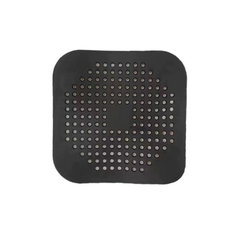 Ustensile pentru Bucătărie - Filtru Chiuveta, Anti-infundare, cu Ventuze, 14.5 x 14.5 cm, Flexibil, Negru