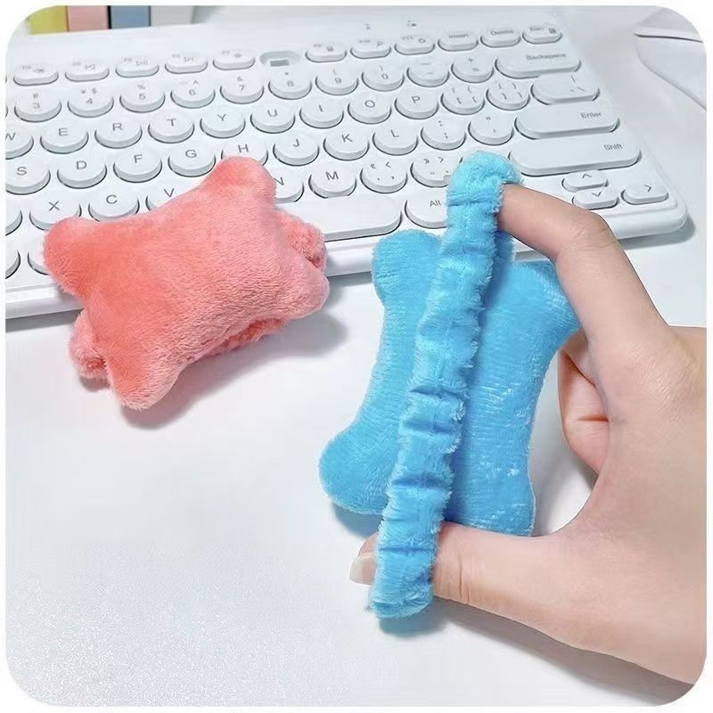 Suport de Mana, Pernuta pentru Incheietura cu Banda Elastica, pentru Mouse, Moale, 7.5 x 7 cm, Albastru [4]