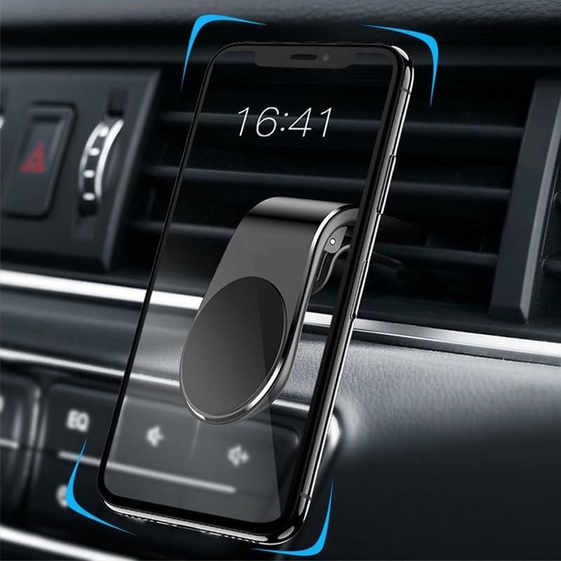 Suport de Telefon, pentru Ventilatie, din ABS si Magnet, 3.8 x 3.7 x 6.2 cm, Universala, Albastru [2]