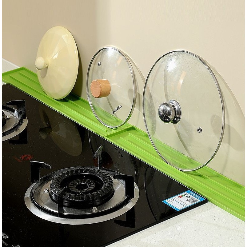 Suport Scurgere Vase, din Silicon, Anti-alunecare, 30 x 8 x 1 cm, Verde [4]