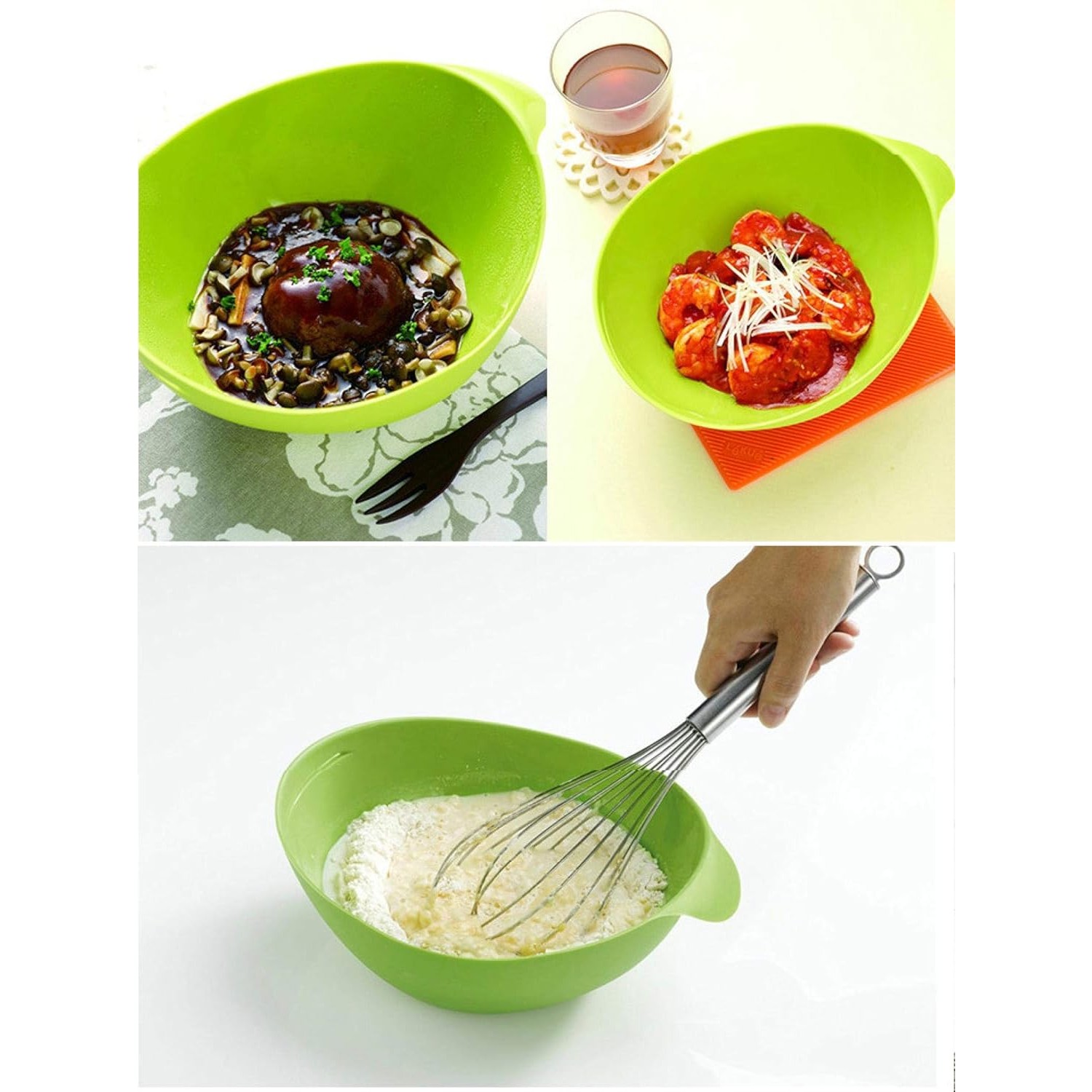 Tava de Copt pentru Cuptor, pentru Paine, Peste, Legume, din Silicon, Pliabila, Multifunctionala, Forma pentru Preparare si Gatiere, 24.5x9 cm, Verde [2]