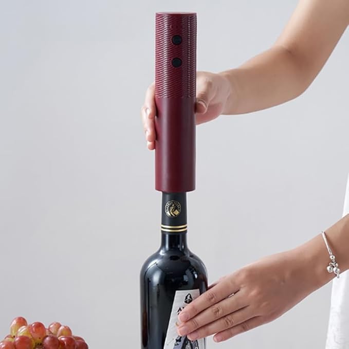 Tirbuson Electric, Deschizator Sticle de Vin, Incarcare USB, 20 x 4.6 cm, Negru [5]