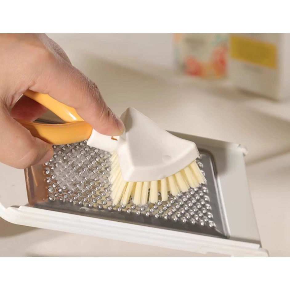 Perie Multifunctionala, Pliabila, Triunghiulara, 15 x 3.5 x 5.8 cm, Portocaliu [3]