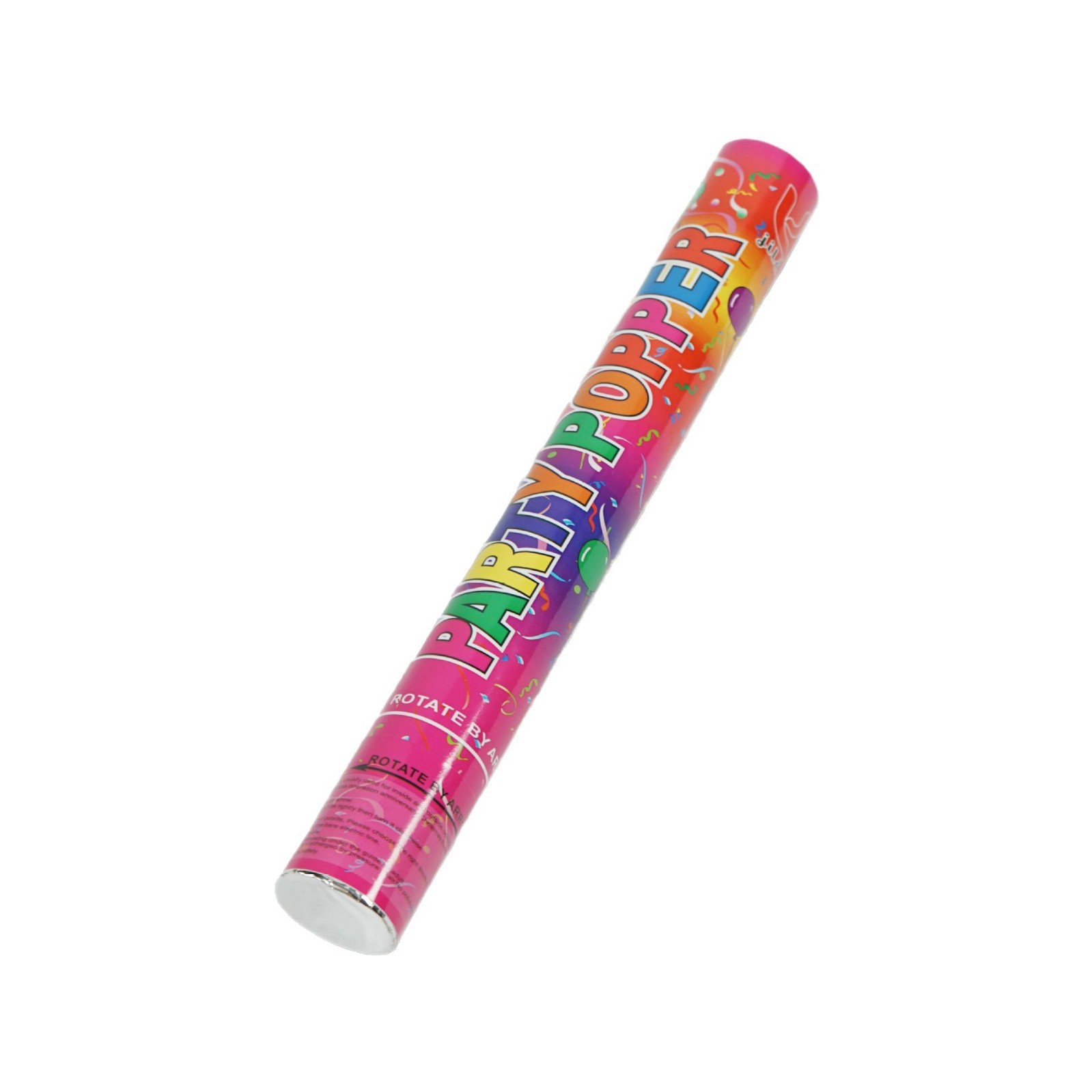 Tub de Confetti, Clasic, 40x5 cm, Confetii Asortate din Plastic, Eliberare prin Rasucire, Multicolor [6]