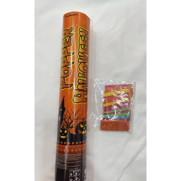 Tun de Confetti, 30 cm. Model Halloween, Confetti din Hartie, Multicolor [2]