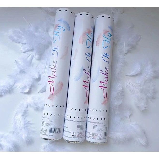 Tub de Confetti, Model Pene, 27 cm, Make It Fly, Alb [1]