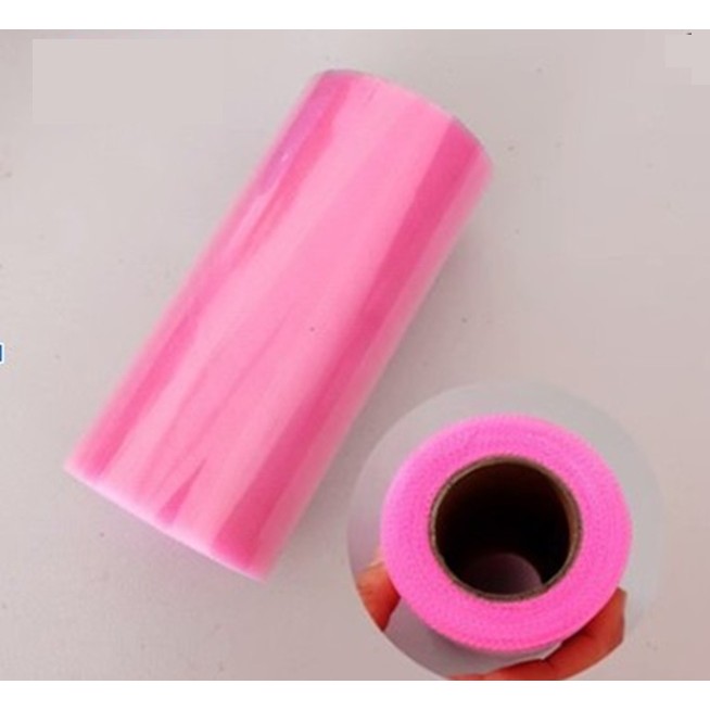 Tul Decorativ, 15 cm Latime, 22 cm Lungime, din Poliester, Roz [2]