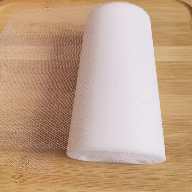 Tul Decorativ, 15 cm Latime, 22 cm Lungime, din Poliester, Alb [3]