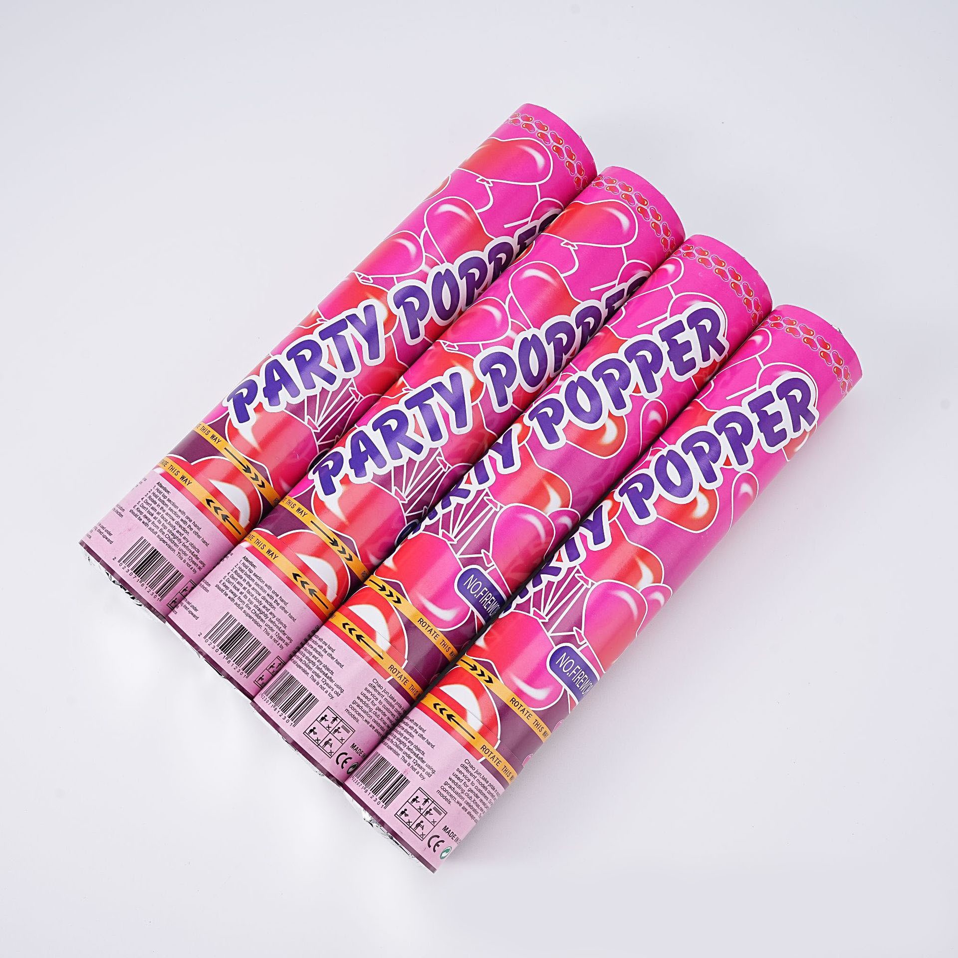 Tun Confetti, Model Mix din Folie, 40 cm, Ambalaj din Carton, Eliberare prin Rasucire, Multicolor [4]