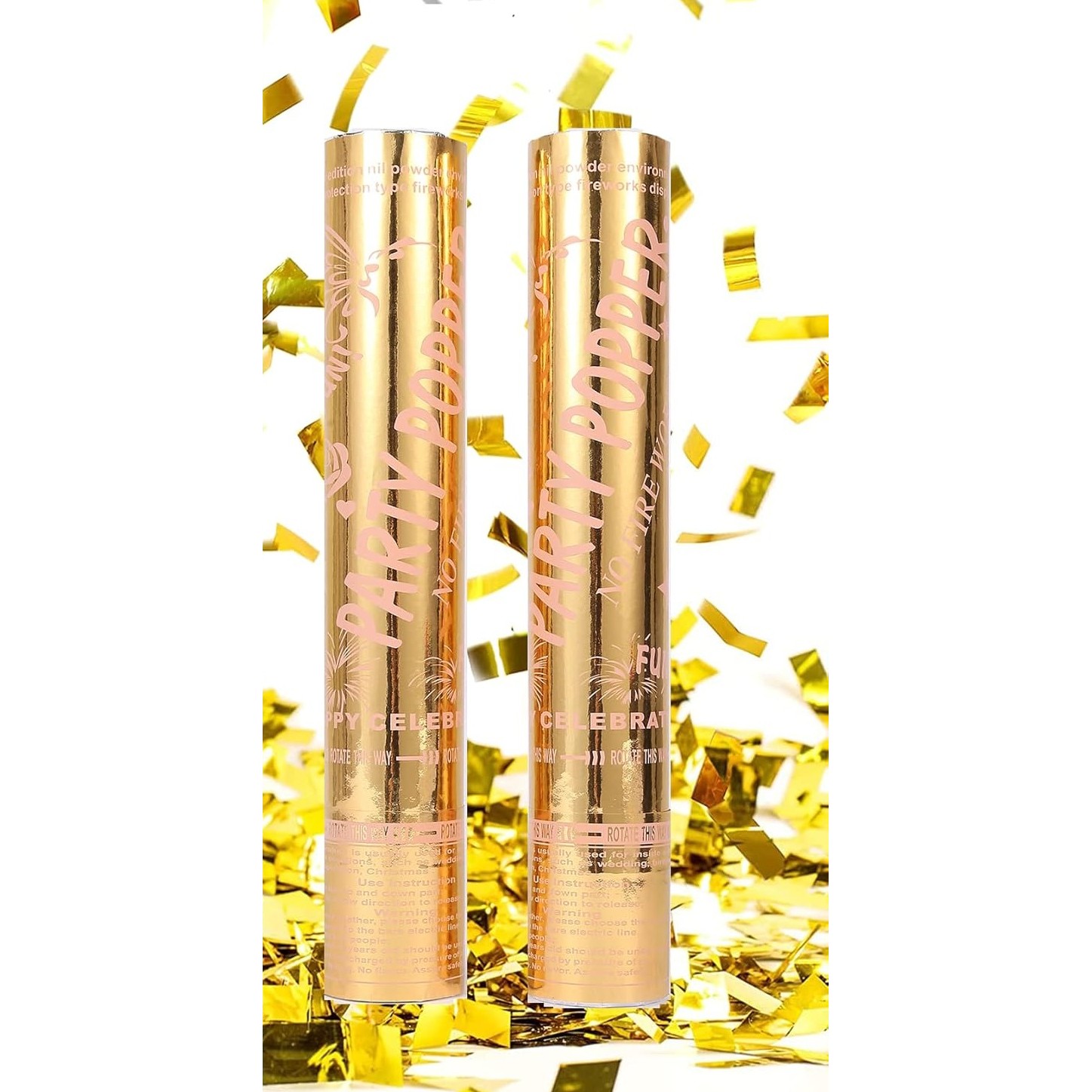 Confetti - Tun Confetti Petrecere, Lungime 30 cm, Auriu