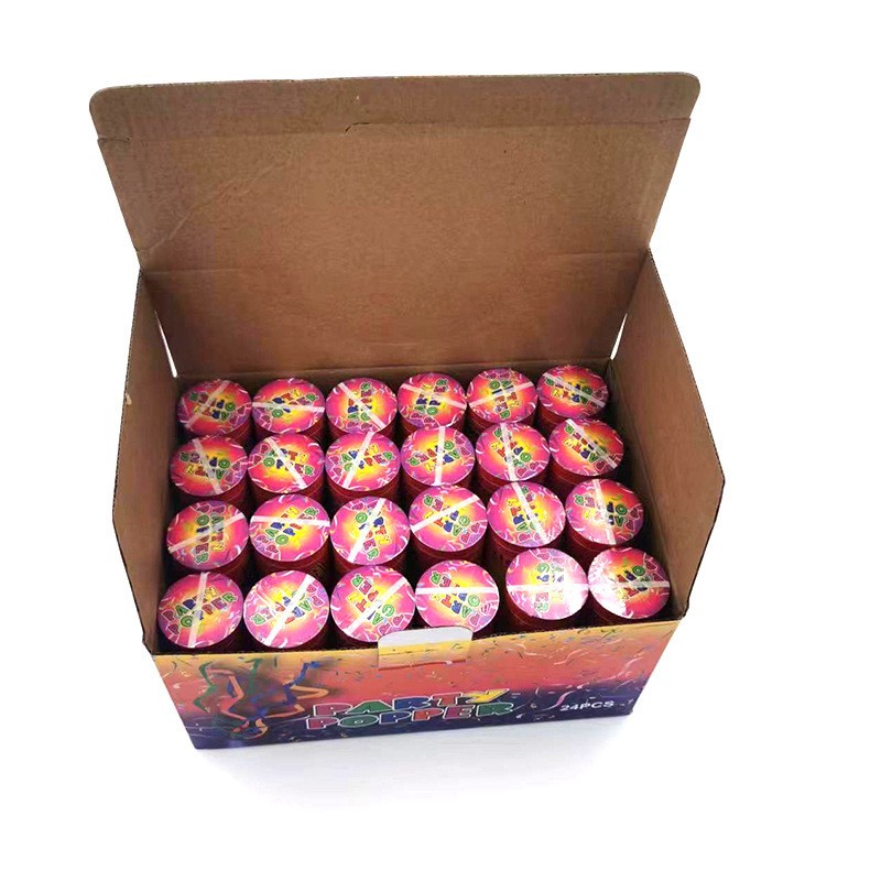 Tun de Confetti, Party Popper 15 cm, Model Panglici din Folie, Multicolor [3]