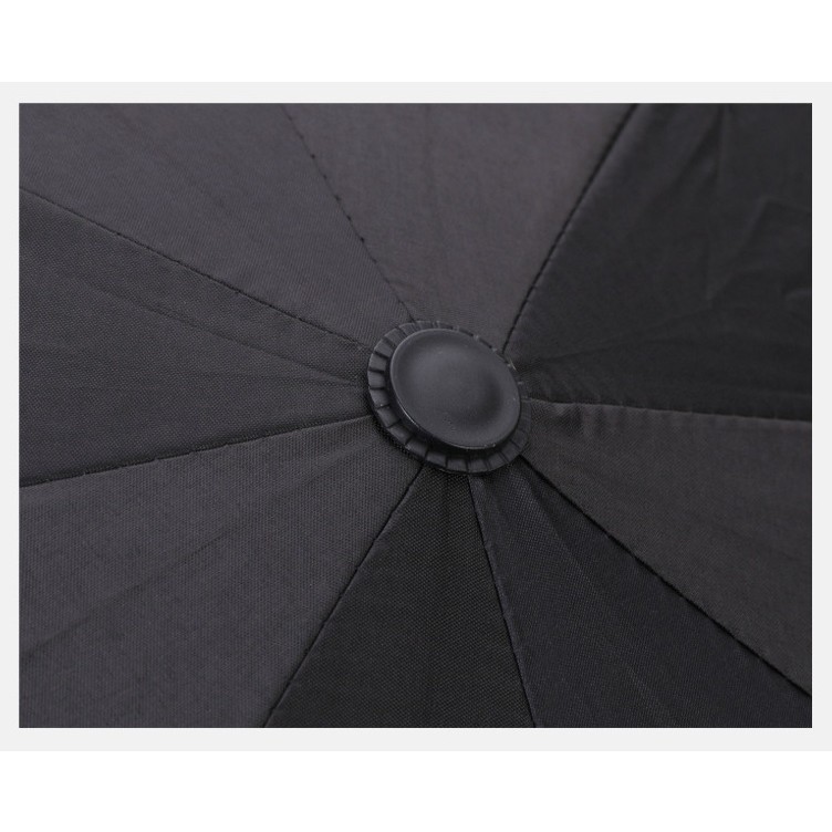 Umbrela, Protectie UV Soare, Protectie Ploaie, Pliabila, din Vinil si Otel, 96 x 67 cm, Negru [2]