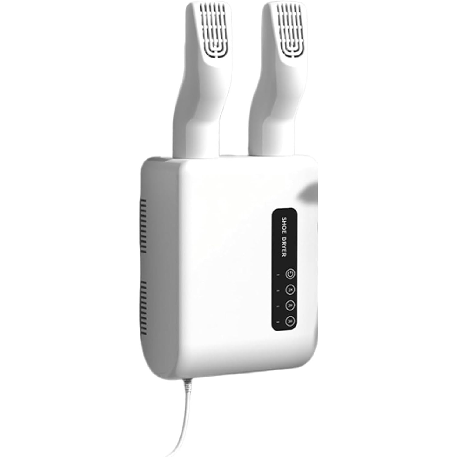 Produse ingrijire incaltaminte - Uscator de Pantofi, Functie de Uscare, Dezinfectie, Dezodorizare, Montaj pe Perete fara Perforare, din PVC, Silentios, Timer, Alb