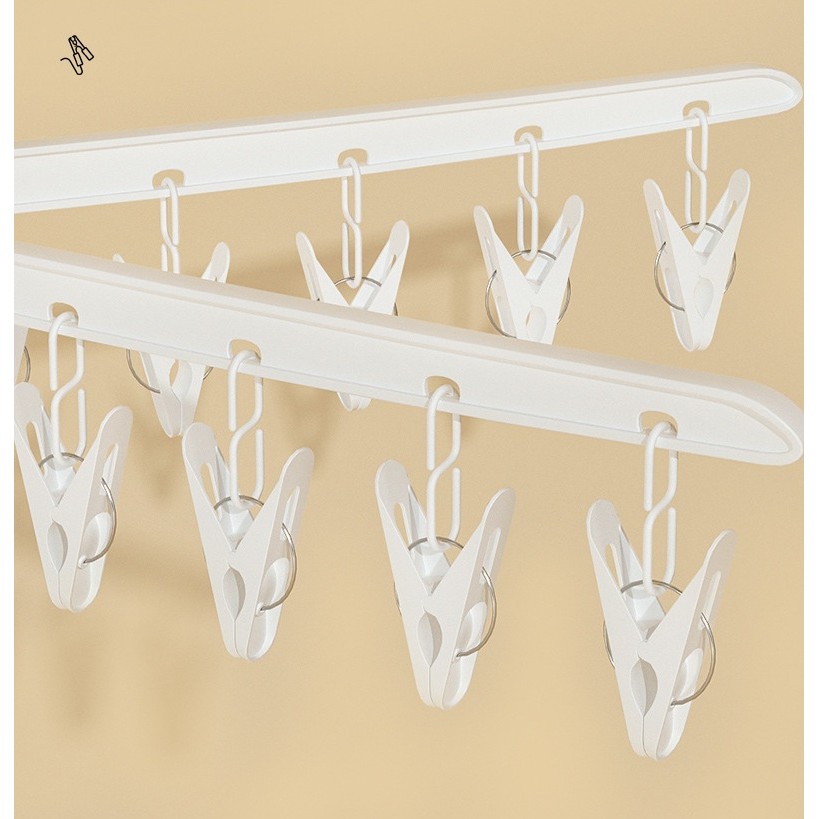 Uscator de Rufe Vertical, 3 Niveluri, Pliabil, din ABS+PP+Otel Inoxidabil, Rotire 360 Grade, 178.7 x 75 cm, Alb [5]