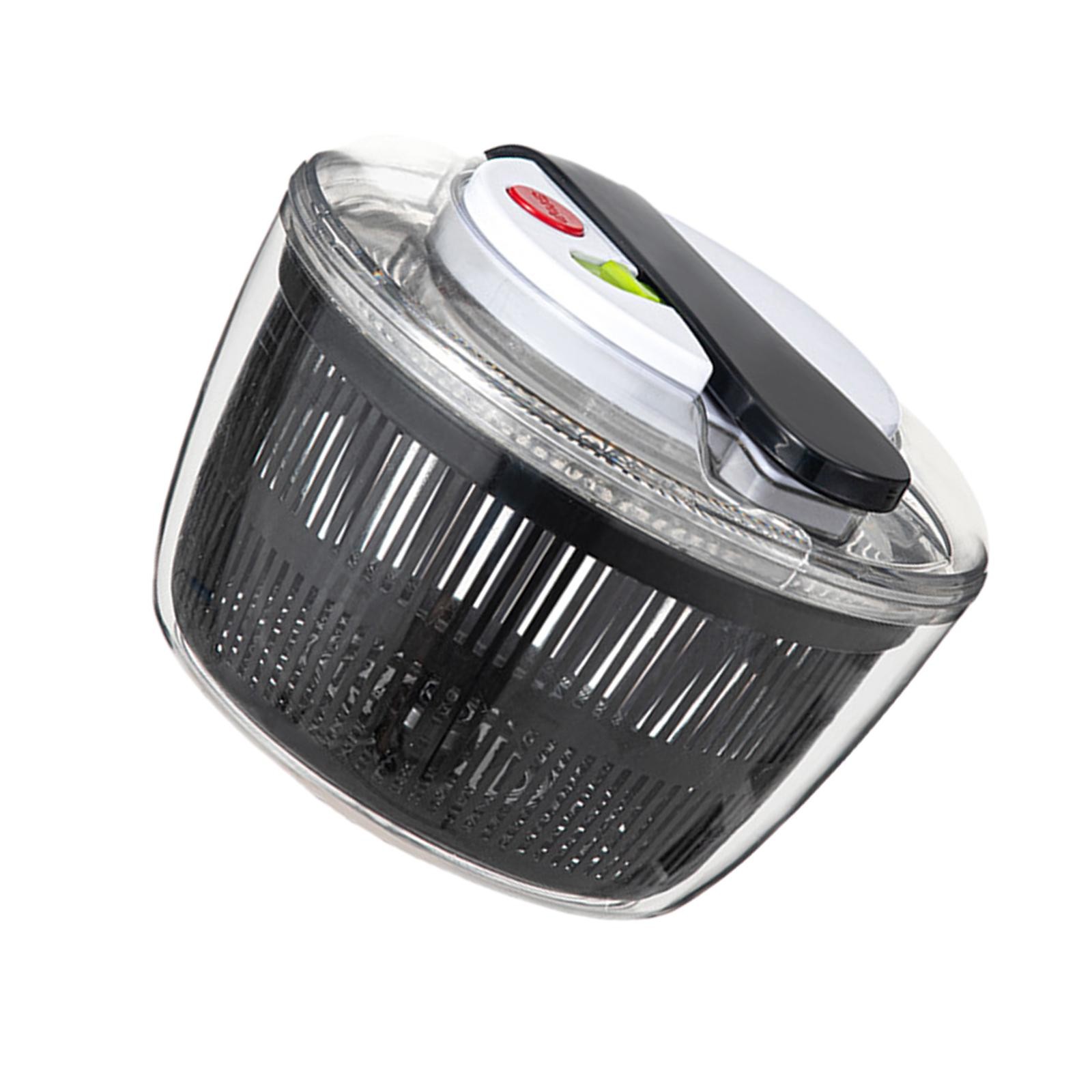 Uscator Manual pentru Salata si Verdeturi, Plastic, 16x15x21 cm, Capacitate 3L, Negru [5]