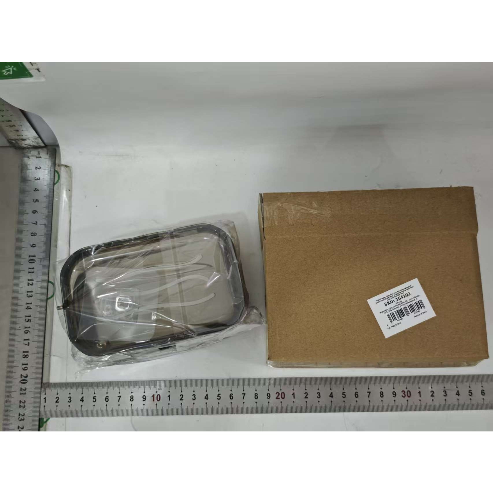 Savoniera Dubla, 2 Straturi, Instalare fara Perforare, Agatatoare Burete, 13.5 x 8.5 x 6 cm, Gri [6]