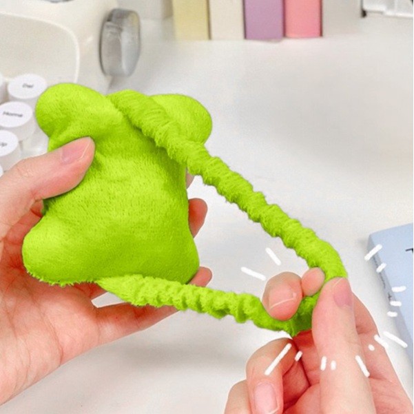 Suport de Mana, Pernuta pentru Incheietura cu Banda Elastica, pentru Mouse, Moale, 7.5 x 7 cm, Verde [3]