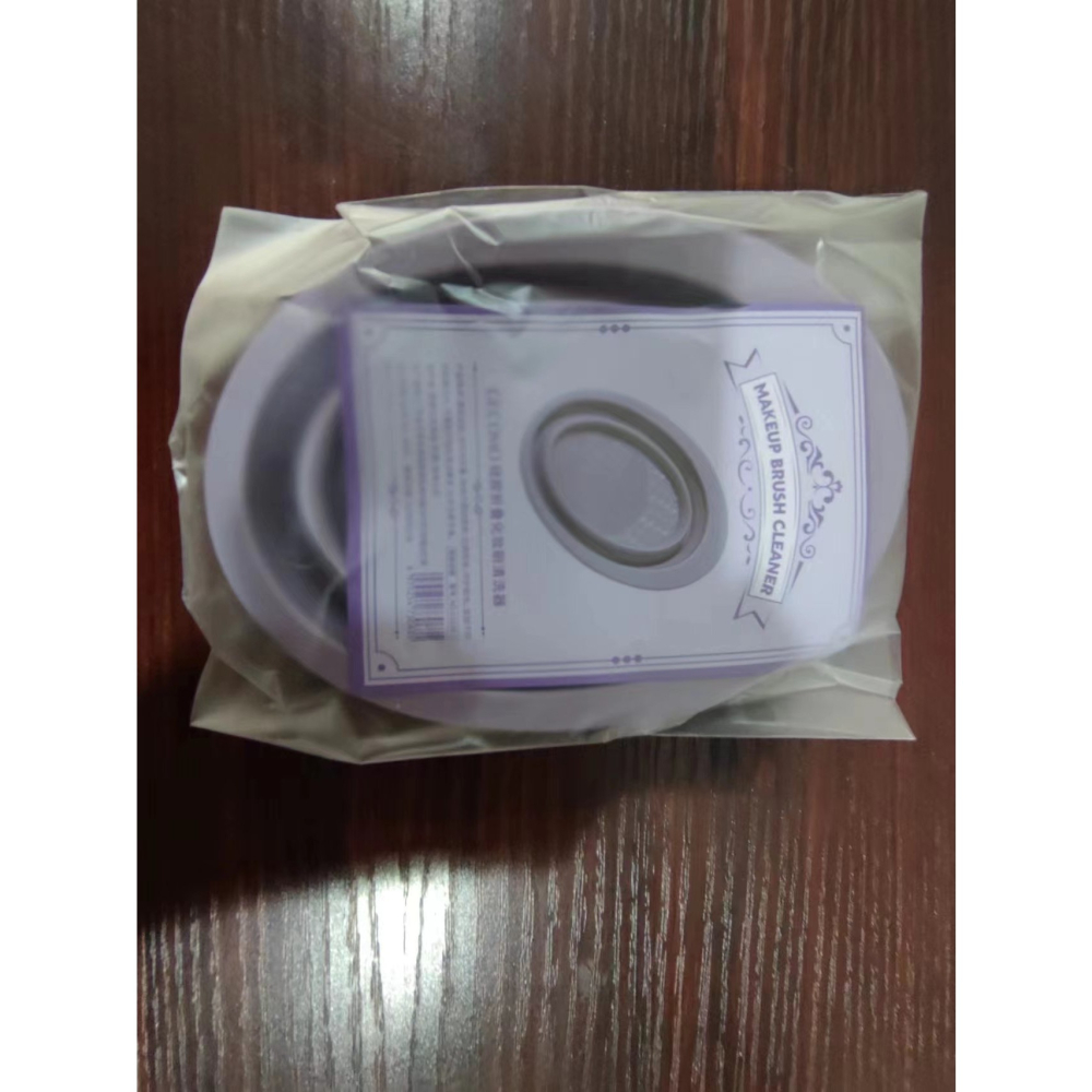 Accesoriu din silicon pentru curatarea accesoriilor makeup, pensule, buretei, 14.5 x 11,5 cm, 2 moduri de utilizare, pliabil, mov [12]