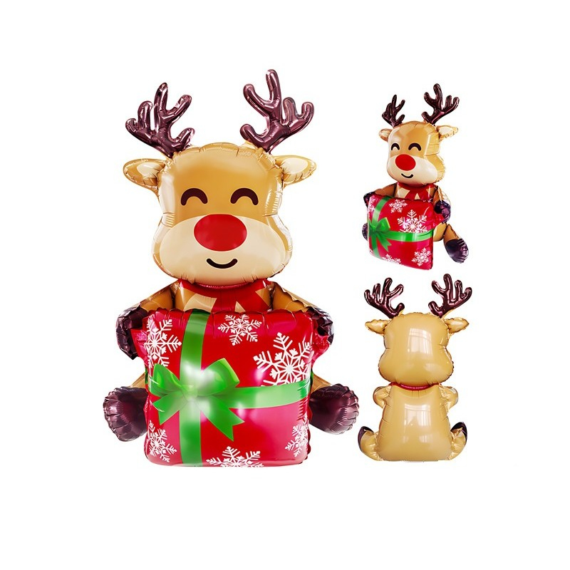 Balon Ren, din Folie de Aluminiu, 149x115 cm, Maro [3]