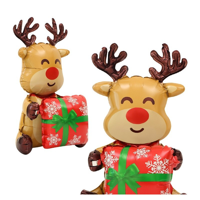 Balon Ren, din Folie de Aluminiu, 149x115 cm, Maro [2]