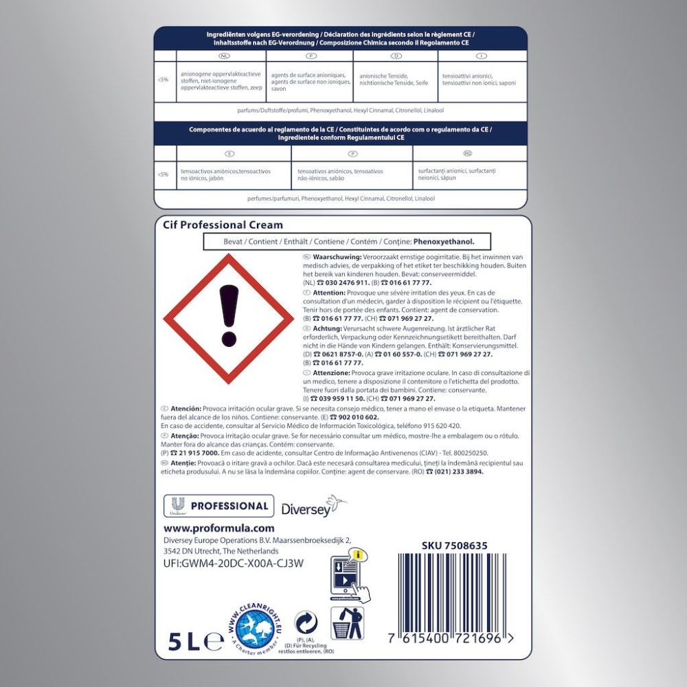 CIF Professional Cream - Crema de Curatare Non-Abraziva, 5 L [3]