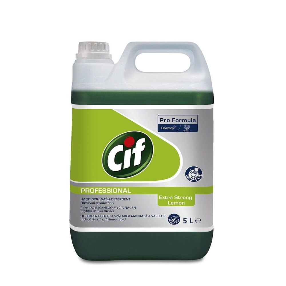 CIF Professional Dishwasher Extra Strong Lemon - Detergent pentru Spalarea Manuala a Vaselor, cu Lamaie 5 L [3]