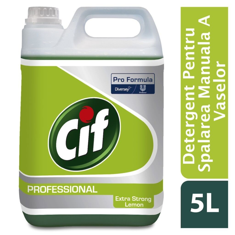 CIF Professional Dishwasher Extra Strong Lemon - Detergent pentru Spalarea Manuala a Vaselor, cu Lamaie 5 L [2]