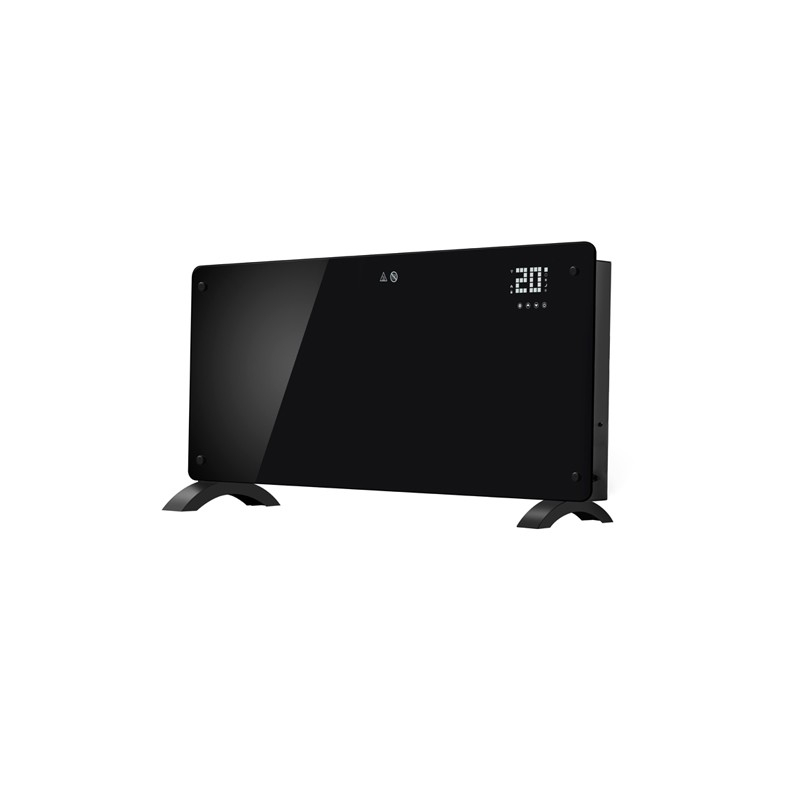 Convector Electric, Flippry, 2000W, Wi-Fi, Termostat, afisaj LED, Touch Screen, Control din Telefon, 82.3x12x45.6 cm, Negru [2]