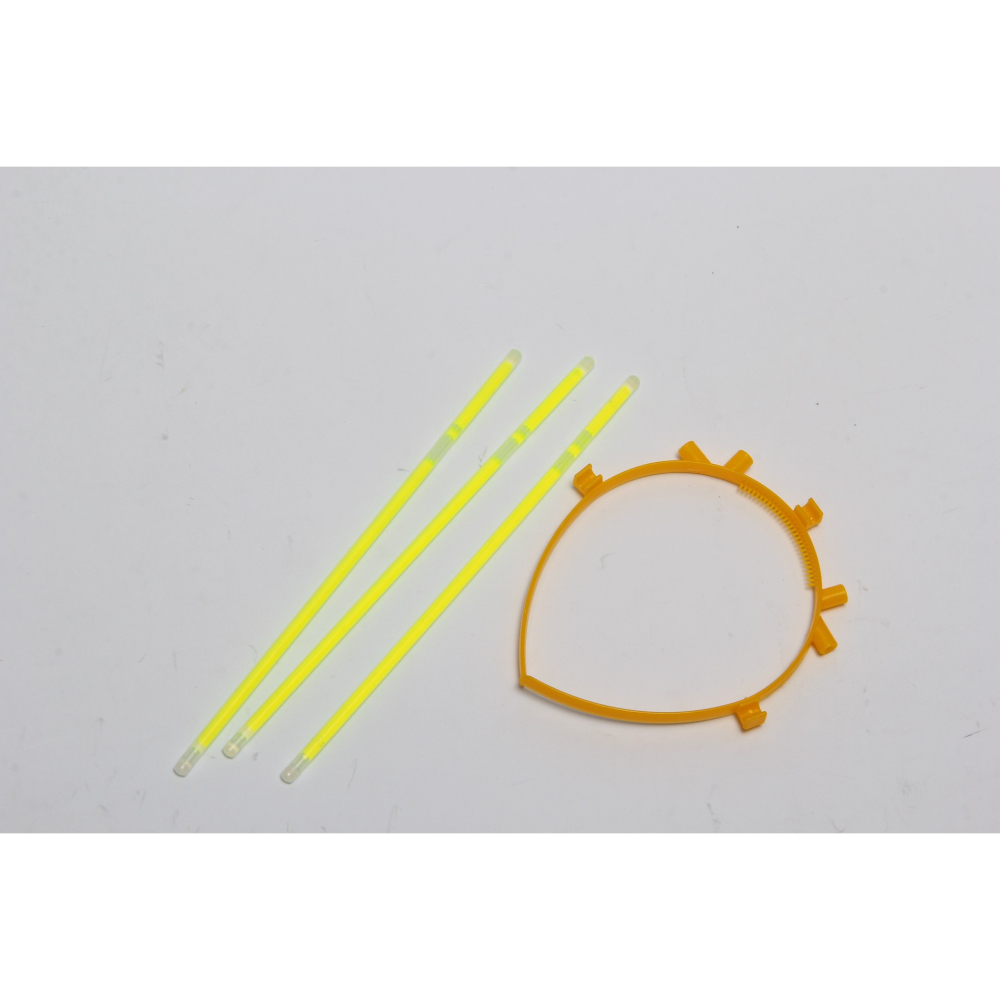 Cordeluta Decorativa, Flippy, din Plastic, Fluorescenta, Accesoriu Petrecere, Galben [6]