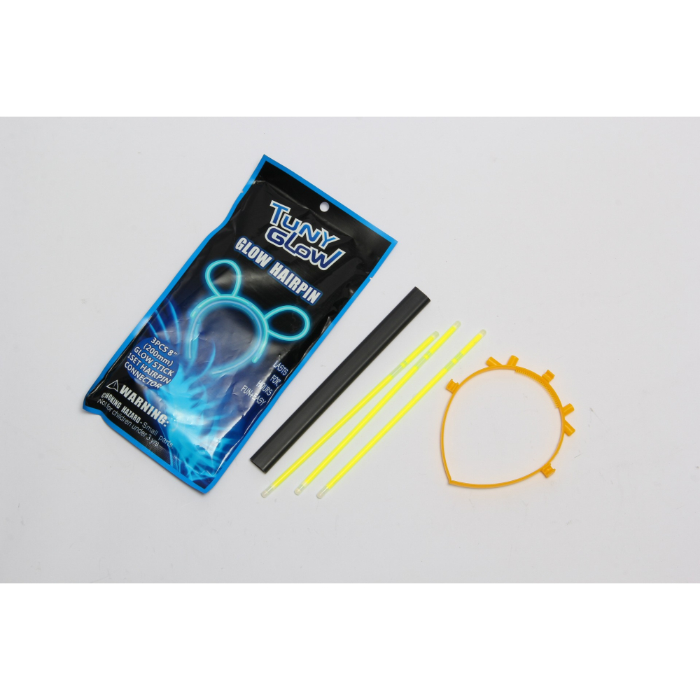 Cordeluta Decorativa, Flippy, din Plastic, Fluorescenta, Accesoriu Petrecere, Galben [7]