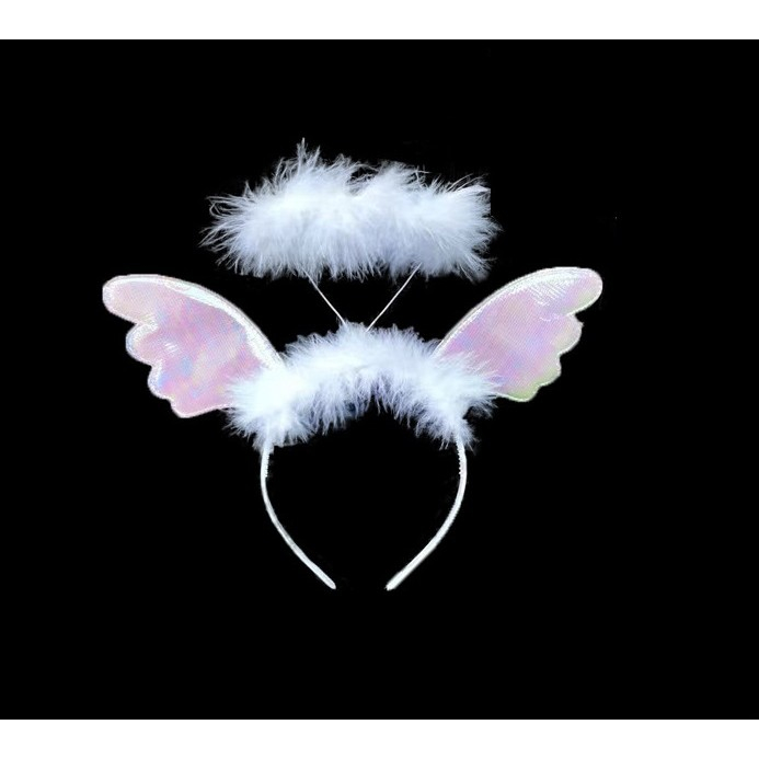 Coronita de Ingeras pentru Copii, Bentita cu Aura, Marime Universala, Alb [6]