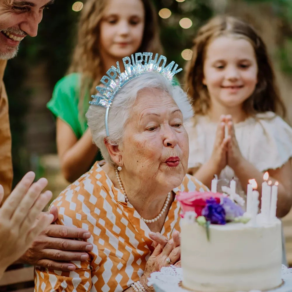 Coronita Decorativa pentru Petreceri, Tema Aniversare, Model Happy Birthday, Marime Universala, Albastru [6]