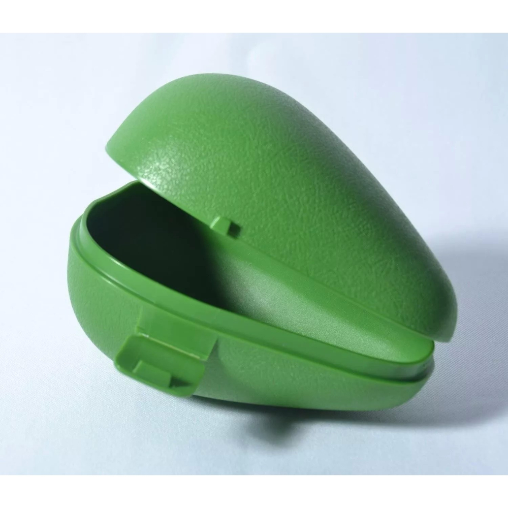 Cutie de depozitare si pastrare a alimentelor, Plastic, Model Avocado, 8.4x8.4x12.3 cm, Verde [5]