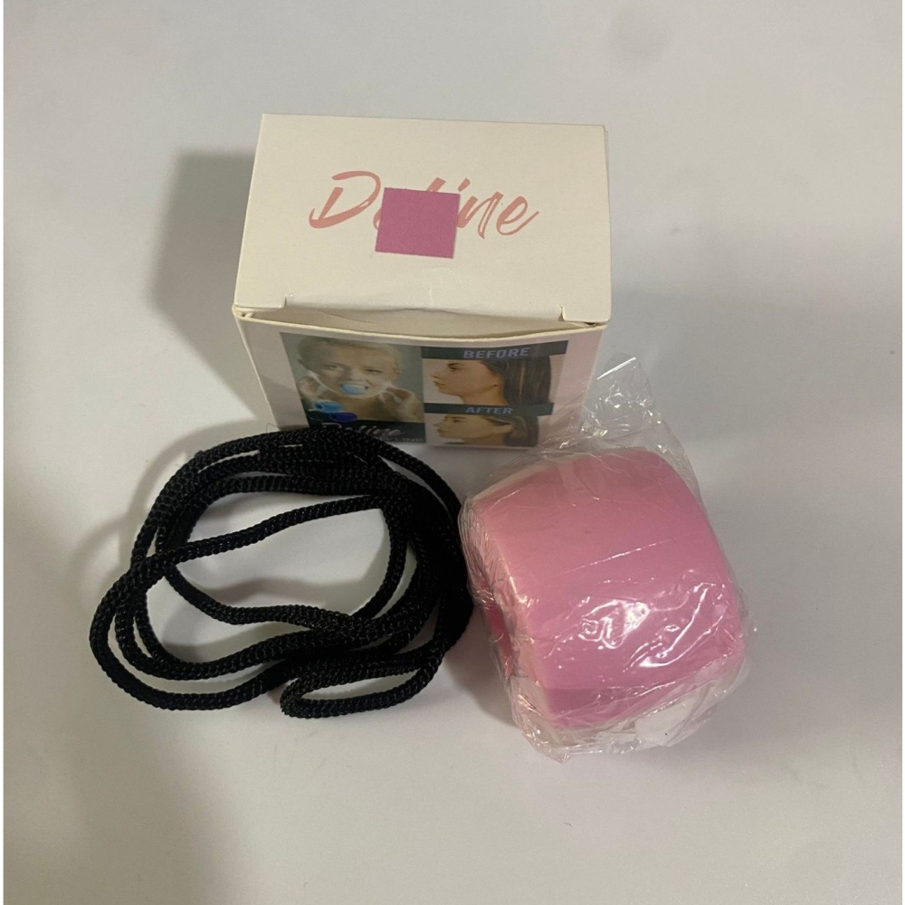 Dispozitiv de Tonifiere Faciala, din Silicon, Corectare Mandibula/Maxilar, Roz [6]