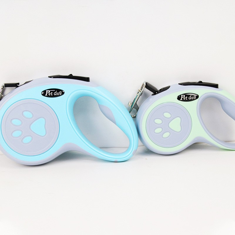 Lesa Automata Retractabila, pentru Caini, 3m, 20 kg, ABS, Gri/Bleu, 8x12x4 cm [7]