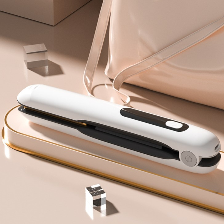 Placa de Par fara Fir, Adaptor Tip C, 4 Trepte de Temperatura, Tensiune 5V, Capacitate Baterie 5000 mAh, Indreptat, Ondulat, 23.5x3.3x4.5 cm, Alb [5]