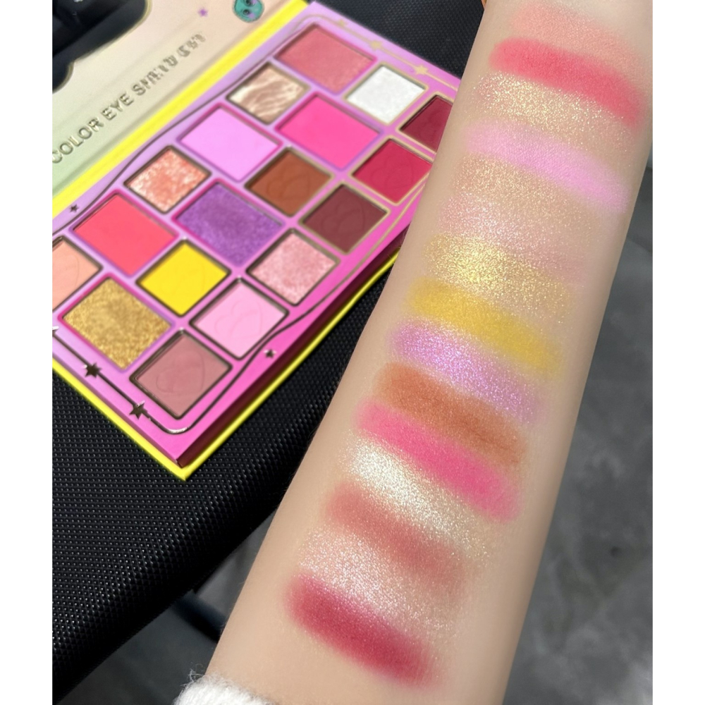 Palete de Machiaj, KEVIN &amp; COCO, Candy Star. Fard de Pleoape, 18 culori, 19.3 x 12 x 1.4 cm [6]