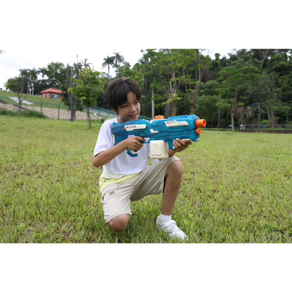 Pistol cu Apa Electric, +6 Ani, Rezervor 650 ml, Incarcare USB, din Plastic, 59 x 23 x 6 cm, Albastru [5]