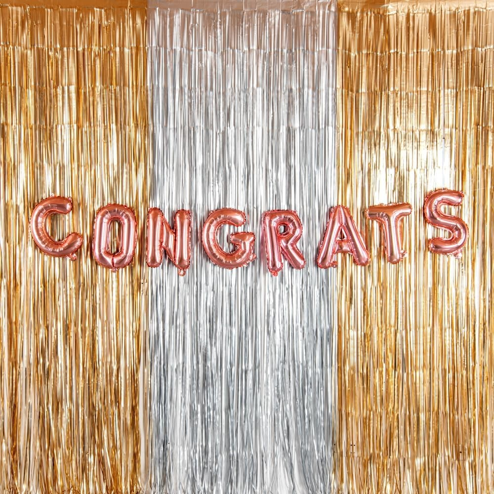 Balon Folie Metalizata Litera C, 40 cm, Umflati cu Heliu sau Aer, Ambalaj Individual, Pai inclus, Rose Gold [4]