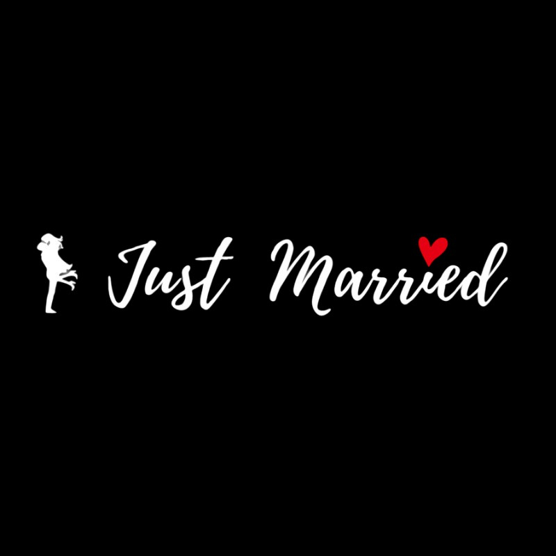 Sticker Autocolant, Tematica Nunta, Model Indragostiti, cu Scris Just Married, 50x11.5 cm, Alb [3]