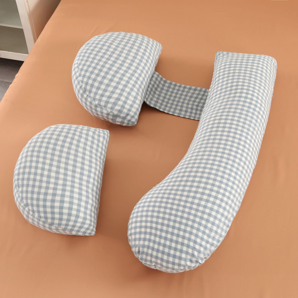 Set Perna pentru Gravide, Husa Detasabila, Utilizare in Forma H si U, Reglabila, Latime Ajustabila, Proactive, Albastru [4]