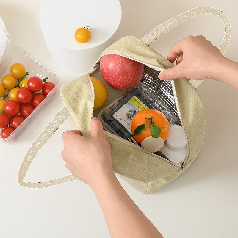 Geanta Termoizolanta pentru Copii, 23x13x19 cm, Model Imprimeu Unicorn, din Folie de Aluminiu si Panza Oxford, Roz [3]