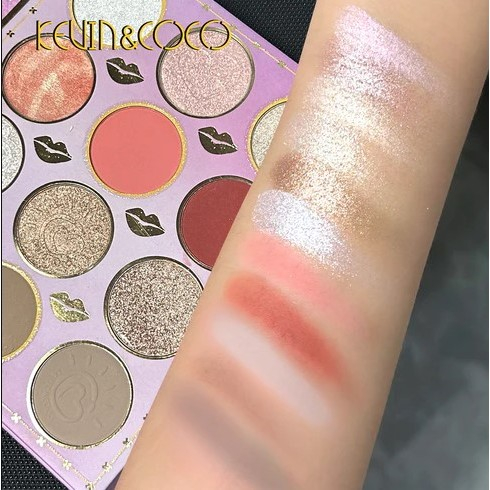 Set Produse de Machiaj, Kevin &amp; Coco, 28 Culori, Fard de Ochi, Ruj, Pensula si Creion [3]