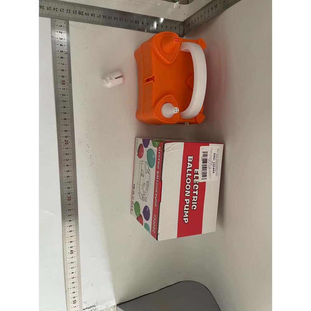 Pompa Electrica de Umflat Baloane, cu Doua Iesiri, 220V, Putere 400W, Accesorii petrecere, Portocaliu [4]