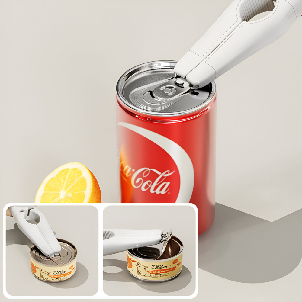 Desfacator de sticle 5in1, Razatoare, Curatator de Legume-Fructe, Deschizator de Conserve si Doze, 17.5x5x3cm, Alb [3]