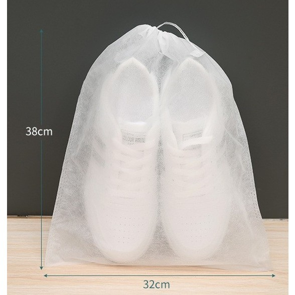 Set 50 de Saci de Depozitare Incaltaminte, de Protectie, pentru Voiaj, Netesut, Rezistenti la Praf, Protectie Solara, Anti-Ingalbenire, 38x32 cm, Marime Medie, Transparent [2]