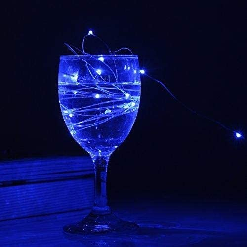 Instalatie de Craciun Liniara,®, Tip Liniara, Fir Cupru, 8 Jocuri de Lumini, cu Telecomanda, 10 m, 100 Led-uri, Alimentare USB, 4.5V, Albastru [6]